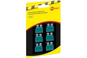 Fixpoint 20383 Kfz-Sicherungssortiment, 15 A, Türkis (6-er pack)