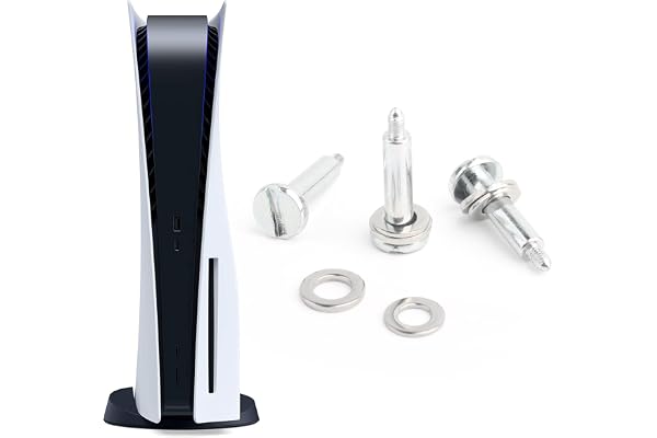 RongZy para PS5 3Pcs Tornillo de Base de Consola de Juegos para PlayStation 5 PS5 Reparación de Tornillos de Inferior Accesorios