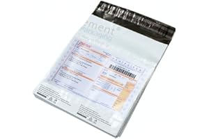 SECUREMENT® Courier Bag/Envelopes/Pouches/Cover with POD (55 Microns) Tamper proof/Packing bags (100, 8x10 inches)