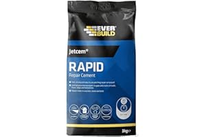 Everbuild – Jetcem Rapid Set Cement – Internal And External Use – Ideal For Repairing Cement – Easy Mix Formula – Fast-Setting – Grey – 3kg Bag