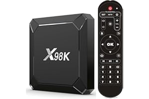 VHXSIN Boîtier TV Android 13.0 Android TV Box X98K 4GB RAM 32GB ROM RK3528A CPU Quad Core Arm Cortex A53 Android Box Support 2.4/5.0GHz WiFi6 BT5.X 4K 100M Ethernet USB 3.0/2.0 TV Box Android