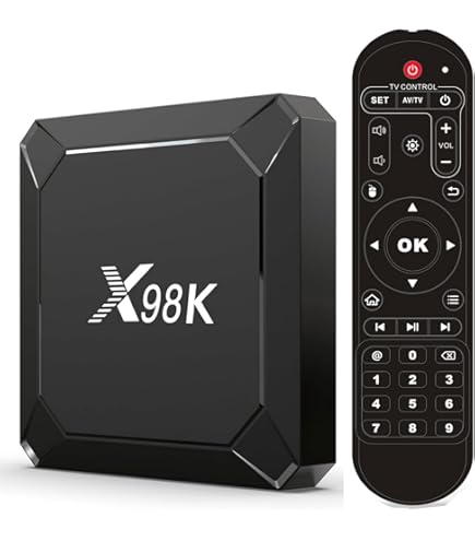 Android 13.0 TV Box, Android TV Box 4GB RAM 32GB ROM RK3528 Quad-Core 64bit Cortex-A53 Soporte 2.4/5.0GHz Dual-Band Wi-FI 10/100M Ethernet HDMI 2.0 8K Smart TV Box