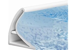 Cotensta 200cm Barre de Seuil de Douche Autoadhésive, Silicone Barrière de Seuil de Douche, Joint de Seuil de Douche, Joint d'étanchéité pour Porte de Douche sans Cadre (2cm*3cm*2m)