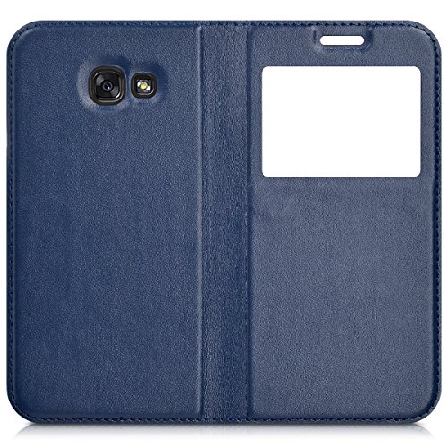 kwmobile Funda para Samsung Galaxy A5 2017 - Carcasa de Cuero sint tico con Ventana - Case con Solapa Azul Oscuro reviews kwmobile Funda para Samsung Galaxy A5 2017 - Carcasa de Cuero sint tico con Ventana - Case con Solapa Azul Oscuro