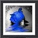 Produktbild ytg 5D Naht DIY Diamant-Malerei Kreuzstich Teil Rose Temptation 45 x 45 Diamant Stickerei Rose rund HSS-Home Decor, blue rose-2, 45*45CM