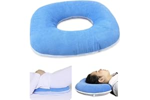 MESINURS Anti-Dekubitu Pad Bettkissen – Donut Stillbett Schmerz Pad für Bedridden, ältere Menschen, Behinderte, Komfort und atmungsaktiv zur Schmerzlinderung (43,2 x 40,6 cm, oval)