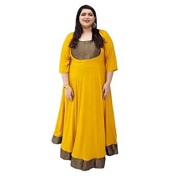 amazon plus size yellow dresses