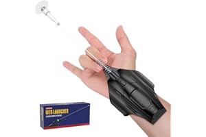 BalaSnow Web Launcher Schnur-Schießspielzeug Upgrade 2.0, Coole Gadgets Spider Echte Seide Superhelden Rollenspiel Coole Sachen Spaß Spielzeug Großartig für Männer und Jugendliche (Schwarz)