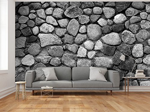 Vlies Fototapete 500×280 cm – 3 Farben zur Auswahl – Top – Tapete – Wandbilder XXL – Wandbild – Bild – Fototapeten – Tapeten – Wandtapete – Steine Steinoptik 3D f-A-0492-x-d - 3