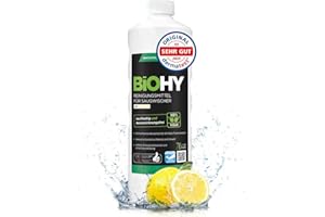 ‎BIOHY BiOHY Reinigungsmittel für Saugwischer mit Frischeduft (1l Flasche) | 1:200 Konzentrat für alle Nass-Trockensauger | ideal für Fliesen, PVC, Parkett, Laminat & Teppich | streifenfreier Glanz