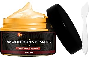 Kirdume Wood Fuel Paste, Scorch Wood Fuel Paste for and Crafts, Easy to Apply Fuel Paste, Fuel Paste Crafts, Pyrography Accessories for Paper, Leather, Fabric, Camping