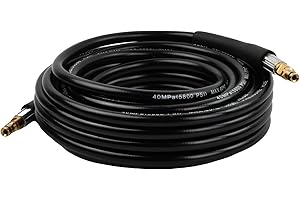 DENTEDELEAO Manguera de limpiador a presión de 10 m, 18 MPa (2610 PSI), máx. 60 °C – Extensión de manguera de repuesto para serie Kärcher K2 K3 K4 K5 K6 K7 – Manguera de lavado Power-Jet