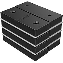 8 Magneti Rettangolari Rivestiti In PP - Forza 10kg, 50.8x19.05x7.62mm, Per Casa E Alimenti - Foto 2