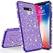 Produktbild Karomenic Silikon Hülle kompatibel mit Samsung Galaxy Note 9 Glänzend Bling Glitzer Schutzhülle Weiche TPU Handyhülle Diamant Dünn Slim Bumper Tasche Case Cover für Frauen Mädchen,Lila