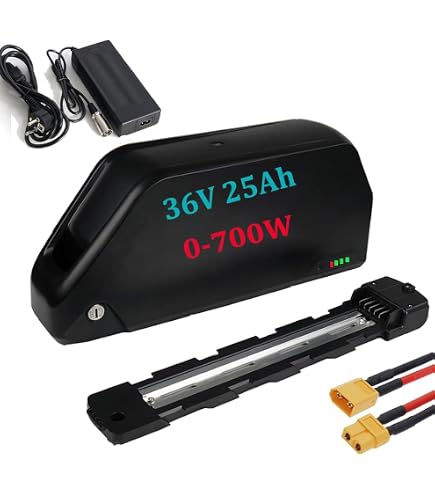 Batterie Vélo électrique 36V 20Ah - 10S2P, BMS Intégré, Avec Chargeur, Pour Moteurs 100W à 500W
