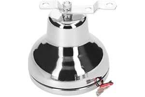 KOCAN Cloche électrique Forte,12 V 110dB Électrique Cloche Forte Alarme De Sécurité Klaxon Interne Grève en Acier Inoxydable Alarme d'urgence Cloche pour Voiture Véhicule Moto Marine Bateau