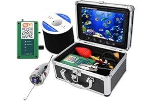 Tosuny Portable 10.1 Inch LCD Fish Finder HD 50 m 1000TVL Fish Camera, IP68 Underwater Camera, WiFi 164 ft Video Cam, Portable Underwater Camera for Ice/Lake Fishing/Diving (EU)