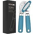 Beneno Multifunctional Heavy Duty Can Opener and Bottle Opener with Magnet, Durable Sharp Cutting Blade, Smooth Cutting Edge, Big Effort-Saving Knob & Soft Rubber Grip Handle, Aqua