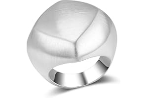 Aprilery Gold Rings for Women, Fashion 18K Gold Plated Ring Statement Chunky Ring Band Flower Mask Design Cocktail Costume Jewelry for Girls Teens Gifts for Her