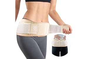 COMFORCE Ischias-Gürtel mit Gel-Pack, Iliosakralgürtel für Männer Frauen, Rückenstützgürtel Linderung von Ischias, SI-Gelenk, Becken, Unisex Iliosakral-Hüftgürtel für Erholung (30'-39')