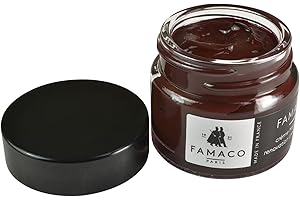 Famaco Leather Repair & Dye Cream | Self Seal Colourant for Quick and Easy Leather Repair | Suitable for Sofas, Car Seats, Shoes, Handbags and More (Red Bordeaux)