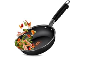 PARIS RHÔNE Non Stick Frying Pan 20cm, Frying Pan Induction with Thermal Indicator, Non Stick Omelette Fry Pan, Suitable for All Types of Cookers, PFOA-Free