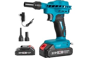 Mulcort Souffleur électrique, Petit Ventilateur au Lithium 20 V, souffleur de poussière Domestique, Moteur brossé Haute Puissance, Ventilateur électrique, Ventilateur d'élimination du Vent Fort