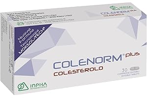 COLENORM PLUS COLESTEROLO® Azione Combinata di Riso Rosso, Tocoferoli e CoQ10 - Efficacia Clinica Testata - Senza Glutine/Lattosio • 30 CPR • INPHA 2000