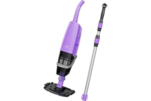 DOLPHIN Aspirateur Rechargeable à Main Niya AquaSweep S1 avec Manche télescopique, Aspiration puissante, Nettoyage des Coins Difficiles d’accès, Autonomie de 60 Minutes, pour Piscines Hors-Sol et enterrées