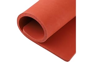 PEUTIER Silikon Wärmepress Matte 38x38cm, Hitzebeständig Silikon Wärmepress Pad Matte für Heißpressmaschine 0,8cm Dicke Doppelseitig Feuerfest Wärmepress Pad zum Bügeln Isoliertransfer Basteln