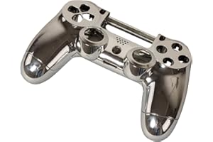 Timorn Replacement Chrome Beschichtung Gehäuse Shell Parts Case Kit Abdeckung für PS4 Controller DualShock 4, Silber