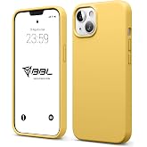 Babilden iPhone Kılıf İnce Sıvı Silikon 3 Katmanlı Tam Kaplamalı Yumuşak Jel Kau&ccedil;uk Kılıf Kapak, Bal (iPhone 14 Plus 28)