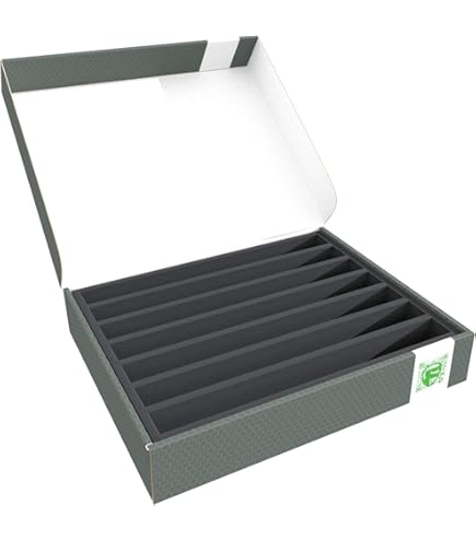 Lagerbox DSLB075 für Modelleisenbahn - 8 Fächer für Spur H0 - liegend
