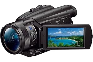 Sony FDR-AX700 4K HDR Camcorder with 273-point Fast Hybrid autofocus system, Super Slow Motion, and S-Log3 - Black
