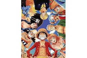 ZPPLD One Piece Malen Nach Zahlen,Anime Malen Nach Zahlen,Malen Nach Zahlen Erwachsene,Paint by Numbers Adult, mit Pinsel Acryl-Pigment Zeichnung 40 x 50cm(3-one piece)
