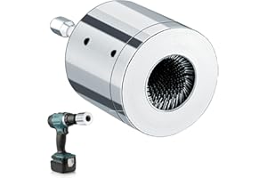 FKGOODAM Copper Pipe Cleaner for Drill 15mm/22mm Pipe Cleaners Plumbing Tool Full Metal Cleaning Brush for Steel Tubing Brass Aluminum Pipes Cleaning (silvery, 15mm)