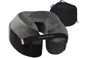 ‎CABEAU Cabeau Evolution Earth Reisekissen aus luxuriösem Memory-Schaum, das Beste Reisekissen mit 360-Grad-Kopfstütze, Hals und Kinn (Wind)