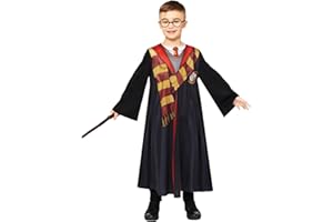 Amscan - Kostium dziecięcy Harry Potter, Hogwart, Gryffindor, mag, czarodziej, karnawał, bal przebierańców