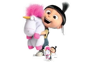 Star Cutouts Ltd Agnes e Fluffy Unicorn Life Size Cardboard Cut out, Legno, Multicolore, 118 x 100 x 118 cm