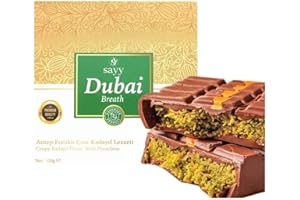 ‎SAYY Dubai Style Breath Schokolade – Knuspriger Kadayıf mit Pistazien, Premium-Qualität, Handgemachte Dessert-Tafel,Halva 100g