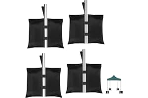 LINSOCLE Sandsäcke zum Beschweren- 4er Set Pavillon Gewichte aus 800D Oxford Gewebe | Ideal für Zeltbefestigung, Sonnenschirme und Ausstellungsstände