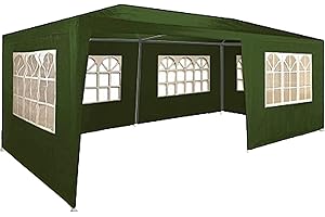 MAXXGARDEN Maxx Marquee 3x4m | Protección UV50+ | Repelente al Agua | 12m² | pabellón, Tienda de jardín, Carpa o cenador del Festival | 4 Paredes Laterales enrollables | 4 Ventanas | selección de Colores