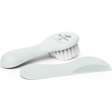 Chicco Set Spazzola e Pettine Capelli per Babini, Spazzola Neonati con