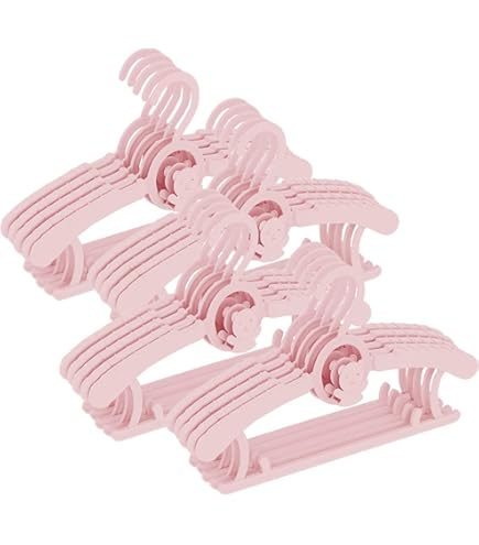 Appendino Grucce Appendiabiti per Bambini, Plastica, Multicolore, Multipack cod.9830 (30, 9833-Rosa