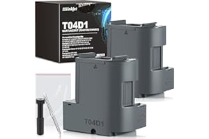 Osinkjet T04D1/T04D100 Wartungsbox Kompatibel für Epson ET-4750 ET-4850 ET-3750 ET-15000 ET-3700 ET-4856 ET-5150 ET-5170 Drucker, Wartungskasten T04D1/T04D100 C13T04D100 Resttintenbehälter, 2 st
