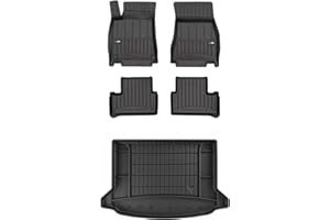 MOTOS Kit de Tapis de Sol en Caoutchouc et Tapis de Coffre pour Mercedes-Benz A Classe W177 Depuis 2018 Améliorez Votre Confort de Voyage avec Tapis antidérapant Voiture 3D- Tapis de Sol Voiture Tous