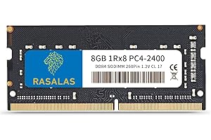 RASALAS 8 GB DDR4 2400 MHzPC4-19200 (PC4-2400T) Non-ECC ungepuffert 1,2 V CL17 1Rx8 DDR4-2400 Single Rank 260 Pin SODIMM Laptop Arbeitsspeicher RAM Modul 8GB…