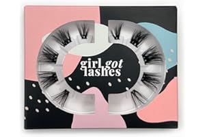 ‎GIRL GOT LASHES GirlGotLashes Mini Box Boss Babe Wimpernextensions für Zuhause 1 Wimpern Paar Fake Lashes mit 5-7 Tagen Halt Vegan Handgemacht