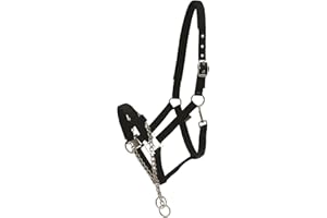 HORSE GUARD HorseGuard Halfter mit Kette schwarz Kontroll-Halfter mit Kette Hengsthalfter