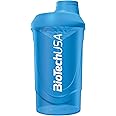 BioTechUSA Wave Shaker | Shaker Bottle | 100% Leak Proof | Enhanced Blending | Durable & Safe | Easy to Use & Clean, 600 ml, Blue